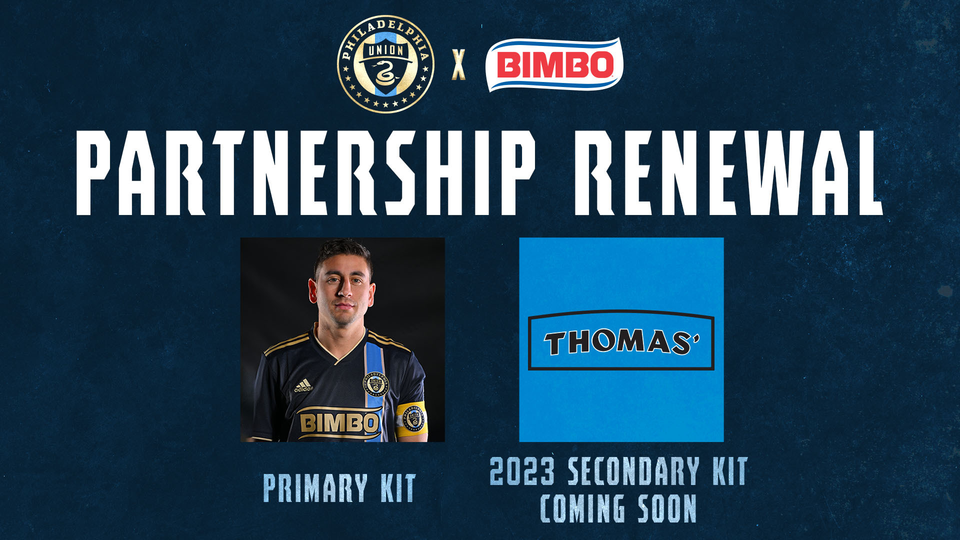 Philadelphia Union and Bimbo Bakeries USA Renew Official Jersey Partnership