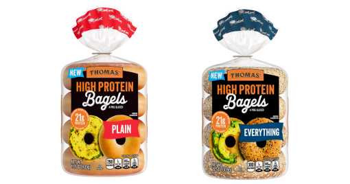 Thomas's High Protein Bagels packaging
